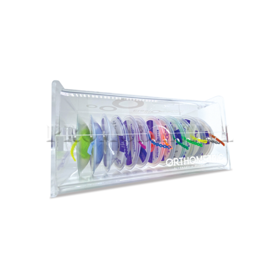 432-30-10-0113-432-30-10-0113 Acrylic organizer for elastomeric chains – 12 units